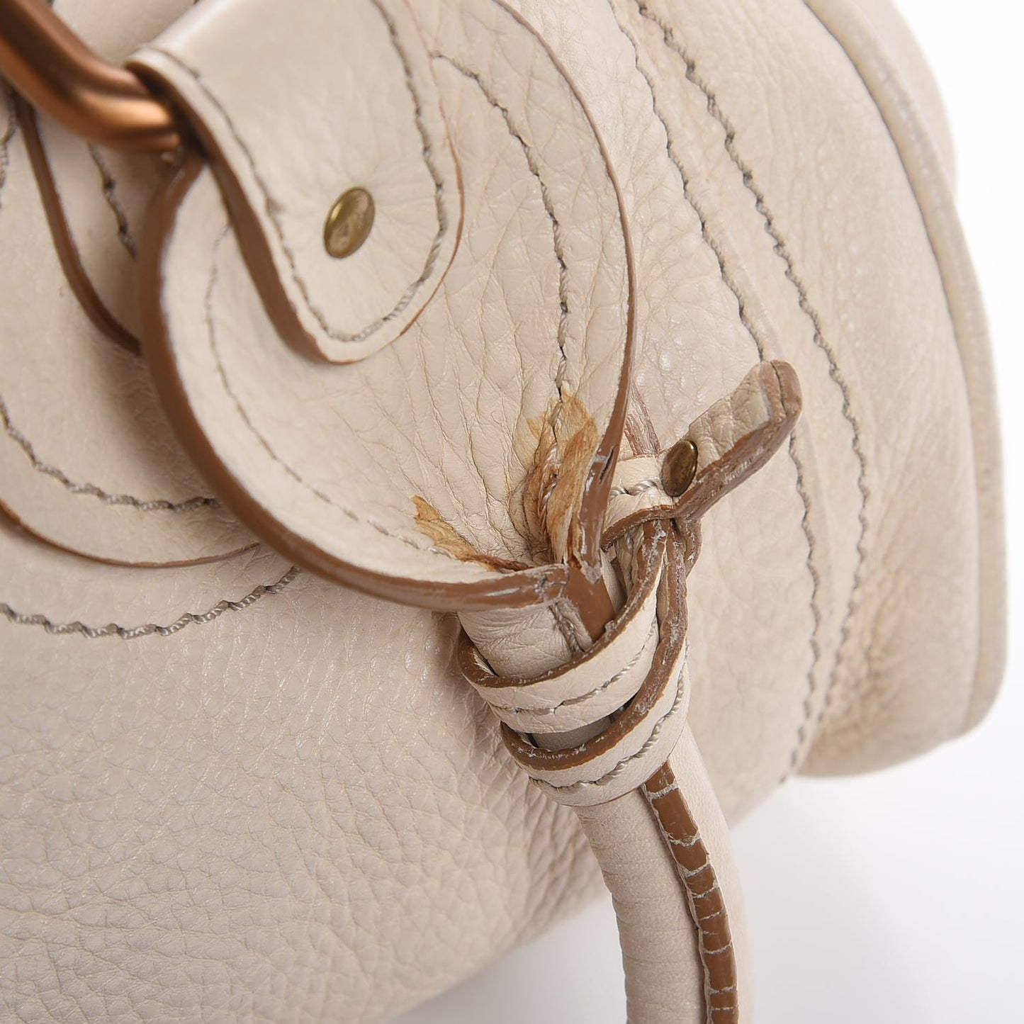 Calfskin Medium Paddington Satchel Beige