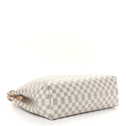 Louis Vuitton Damier Azur Graceful MM Rose Ballerine 4 of 9