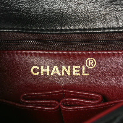 Chanel Lambskin Quilted Mini Square Flap Bag Black 6 of 9