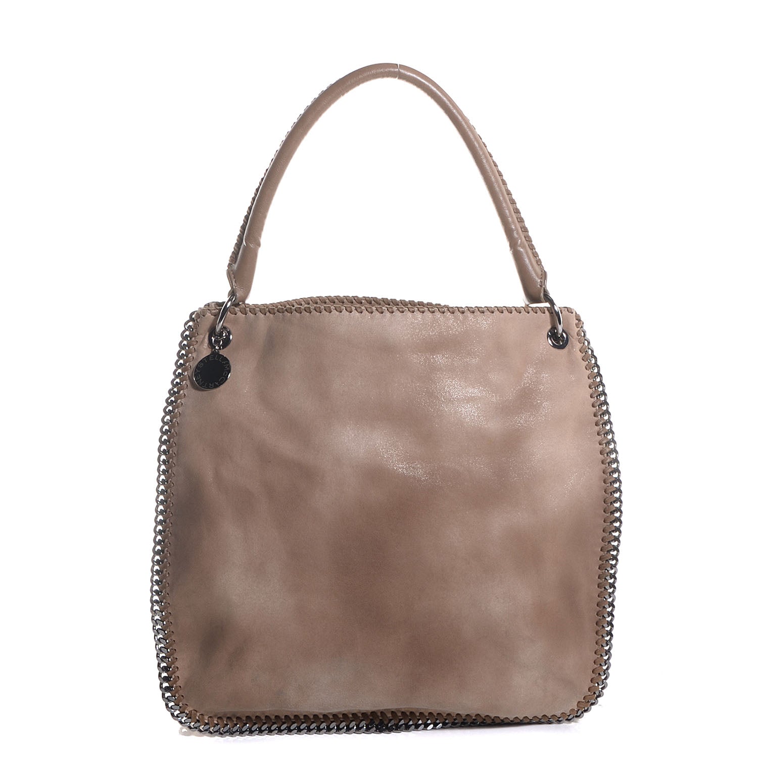 Stella McCartney Faux Leather Shaggy Deer Falabella Hobo Beige 1 of 7