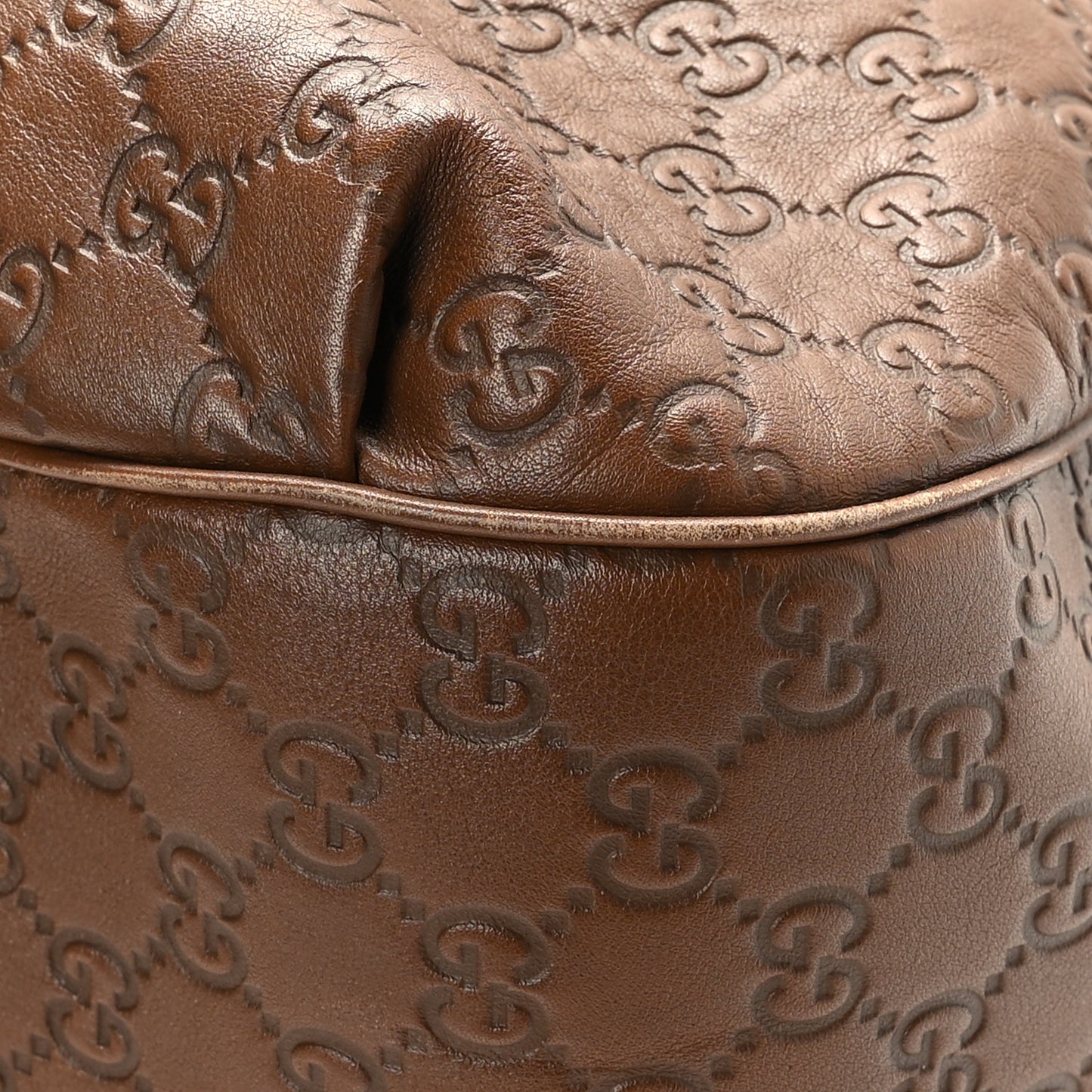 Guccissima Medium Emily Hobo Brown