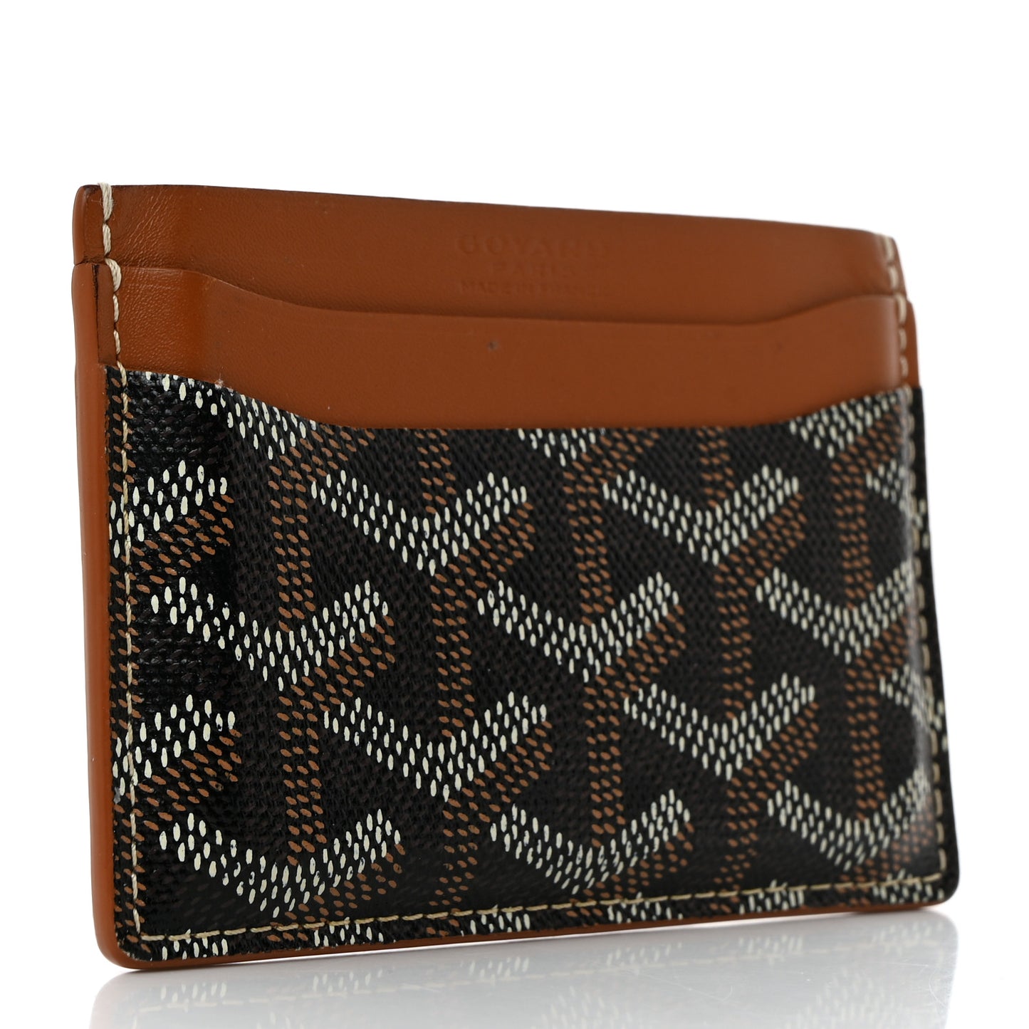 Goyardine Saint Sulpice Card Holder Black Gold