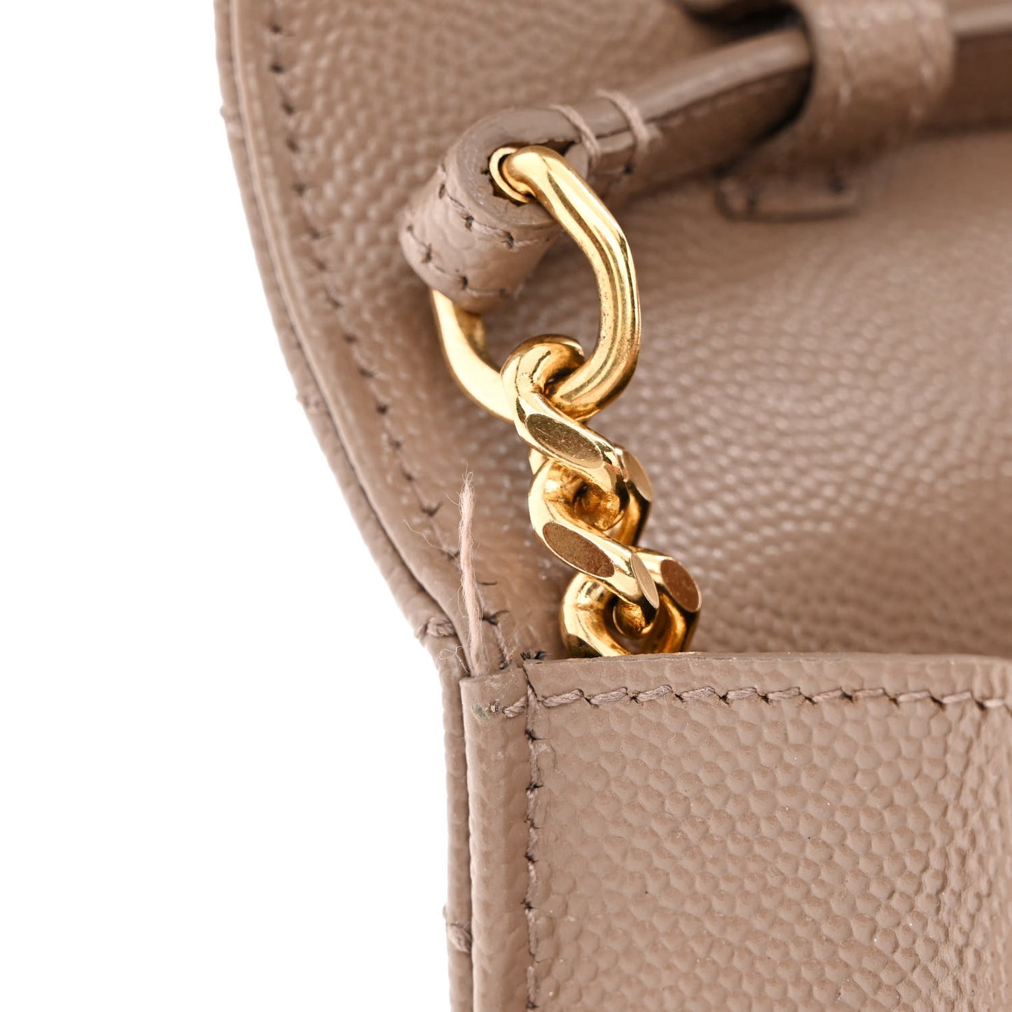 Grain De Poudre Matelasse Chevron Monogram Chain Wallet Fard