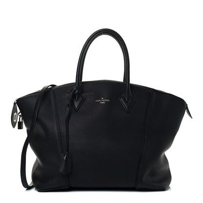 Louis Vuitton Veau Cachemire Soft Lockit MM Black 1 of 4