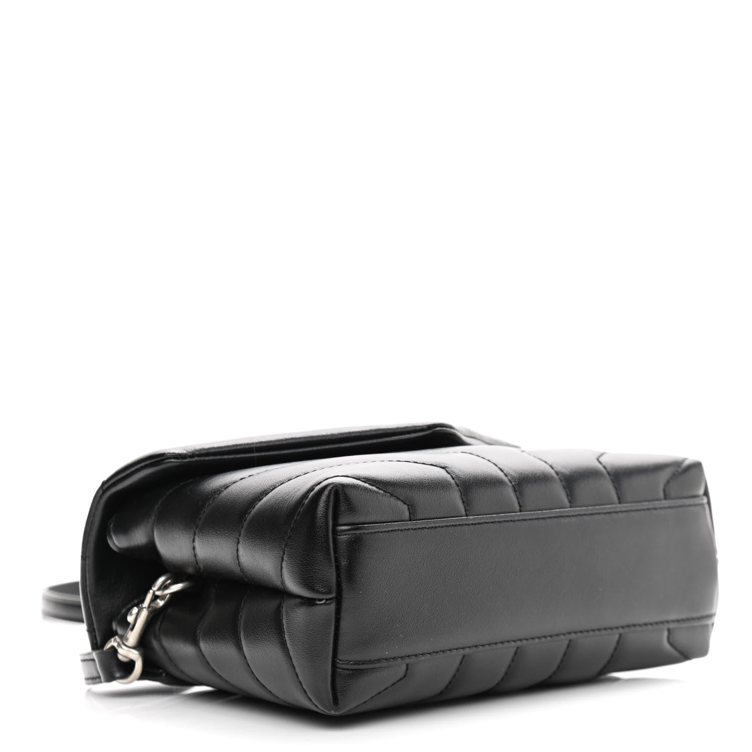 Saint Laurent Calfskin Y Quilted Monogram Toy Loulou Crossbody Bag Black 4 of 12
