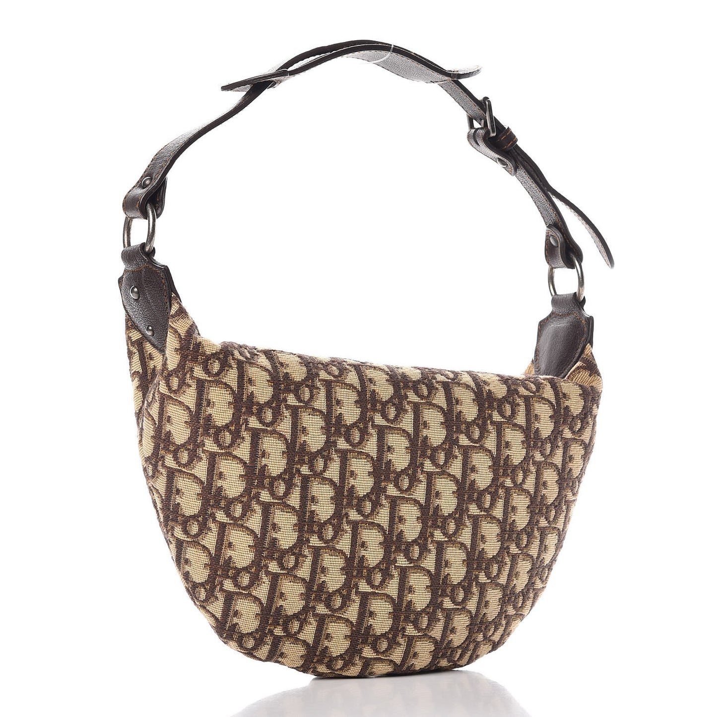 Monogram Buckle Hobo Brown