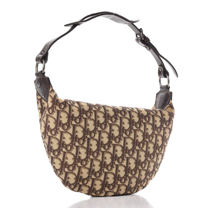 Christian Dior Monogram Buckle Hobo Brown 3 of 7