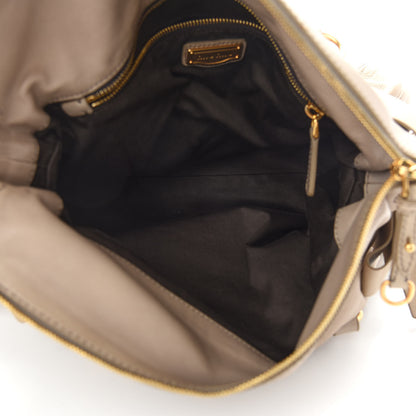 Miu Miu Vitello Lux Medium Bow Bag Alluminio 5 of 9
