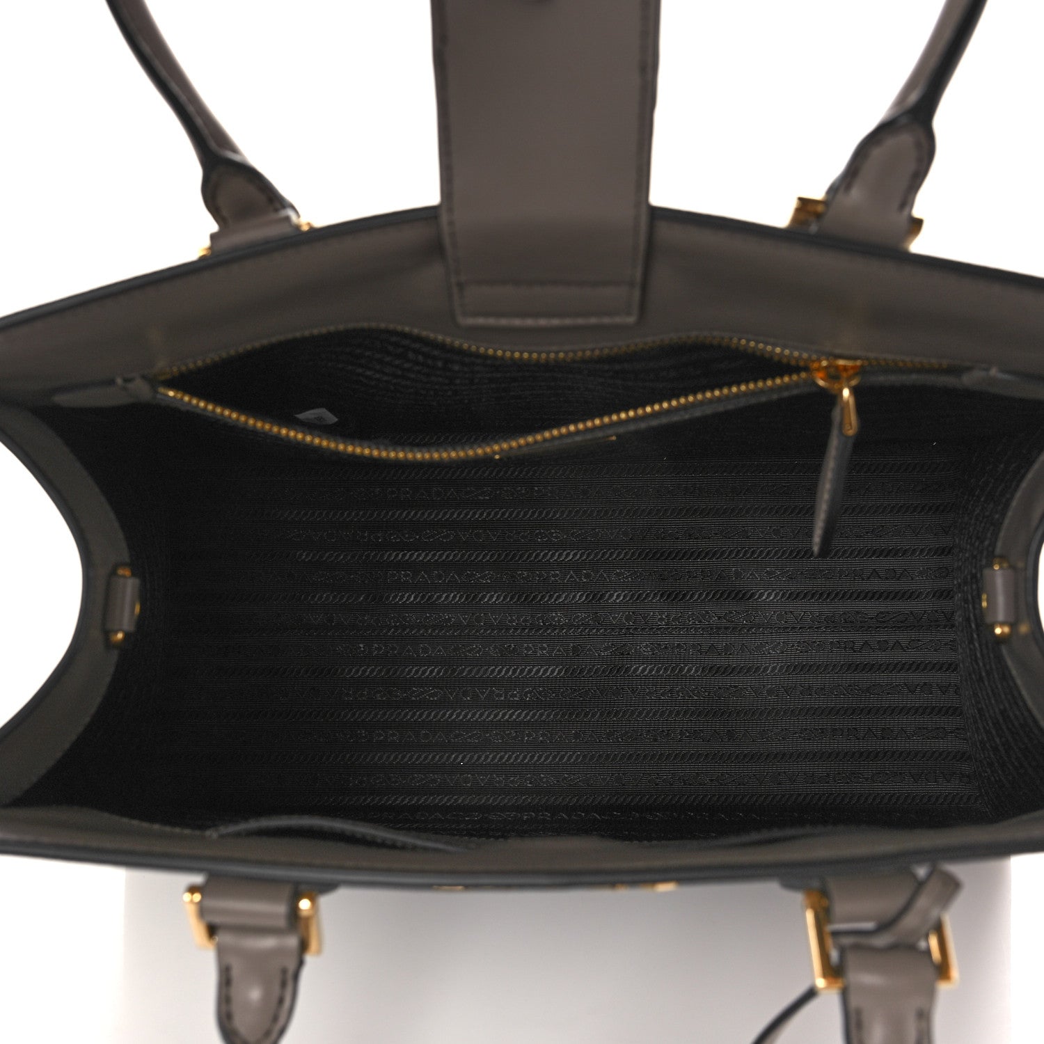 Prada Saffiano Metal Top Handle Argilla 5 of 9