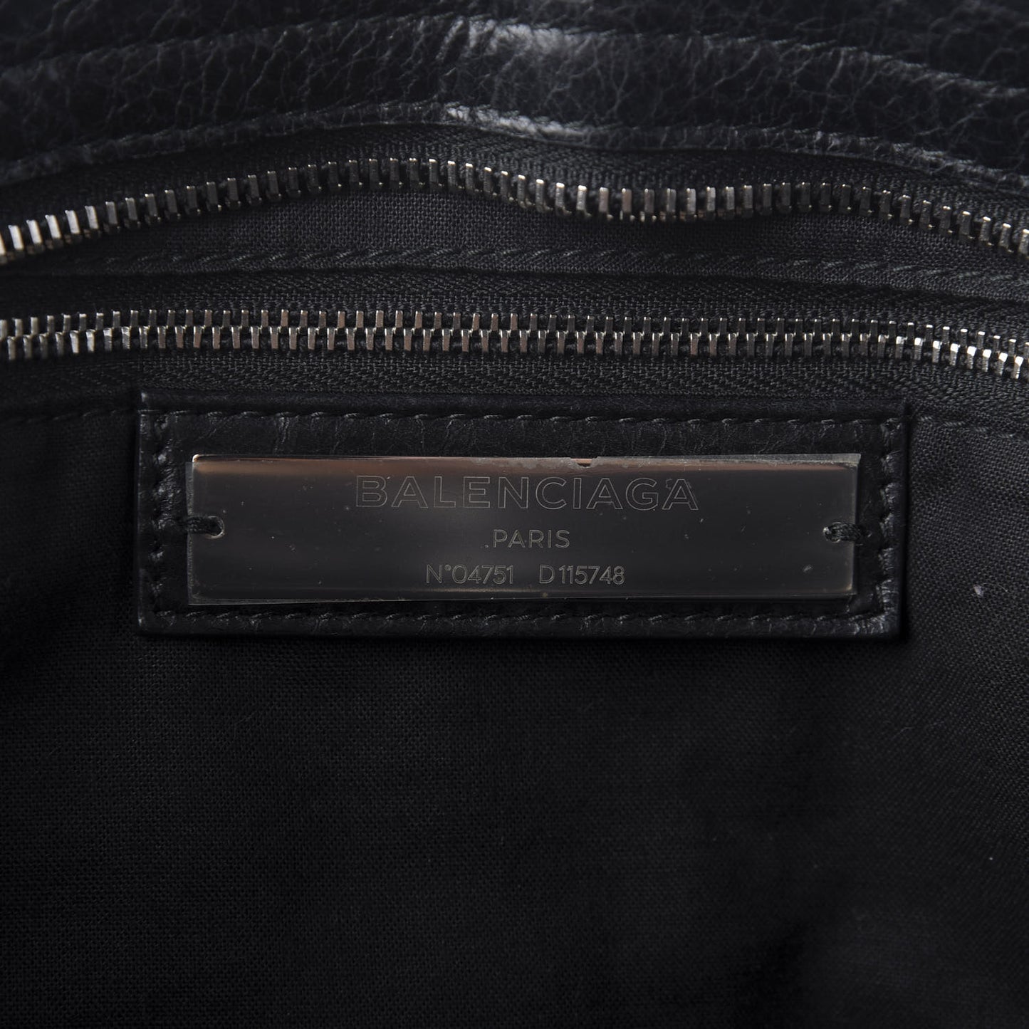 Agneau Classic Silver Hardware City Black
