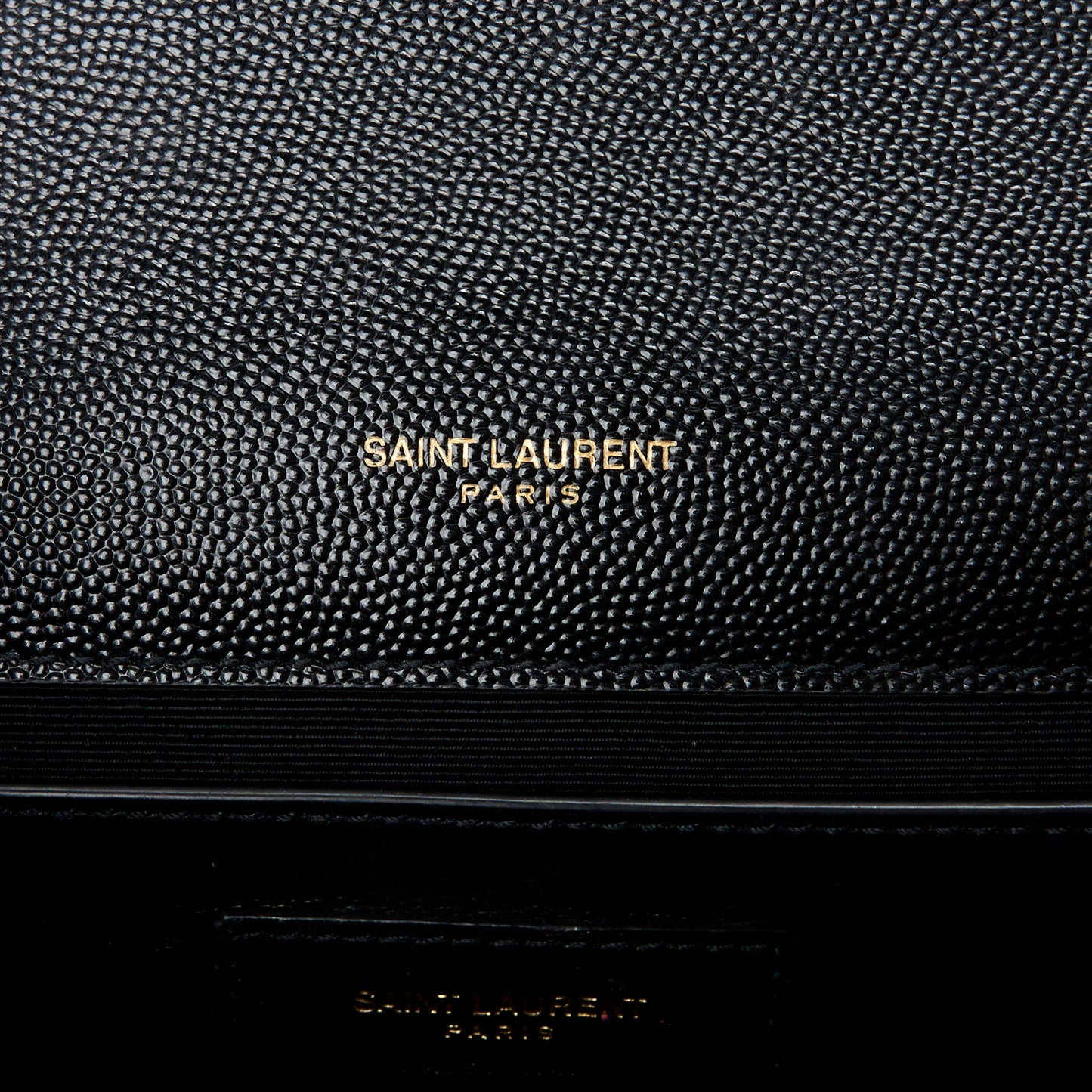 Grain De Poudre Medium Classic Monogram Kate Satchel Black