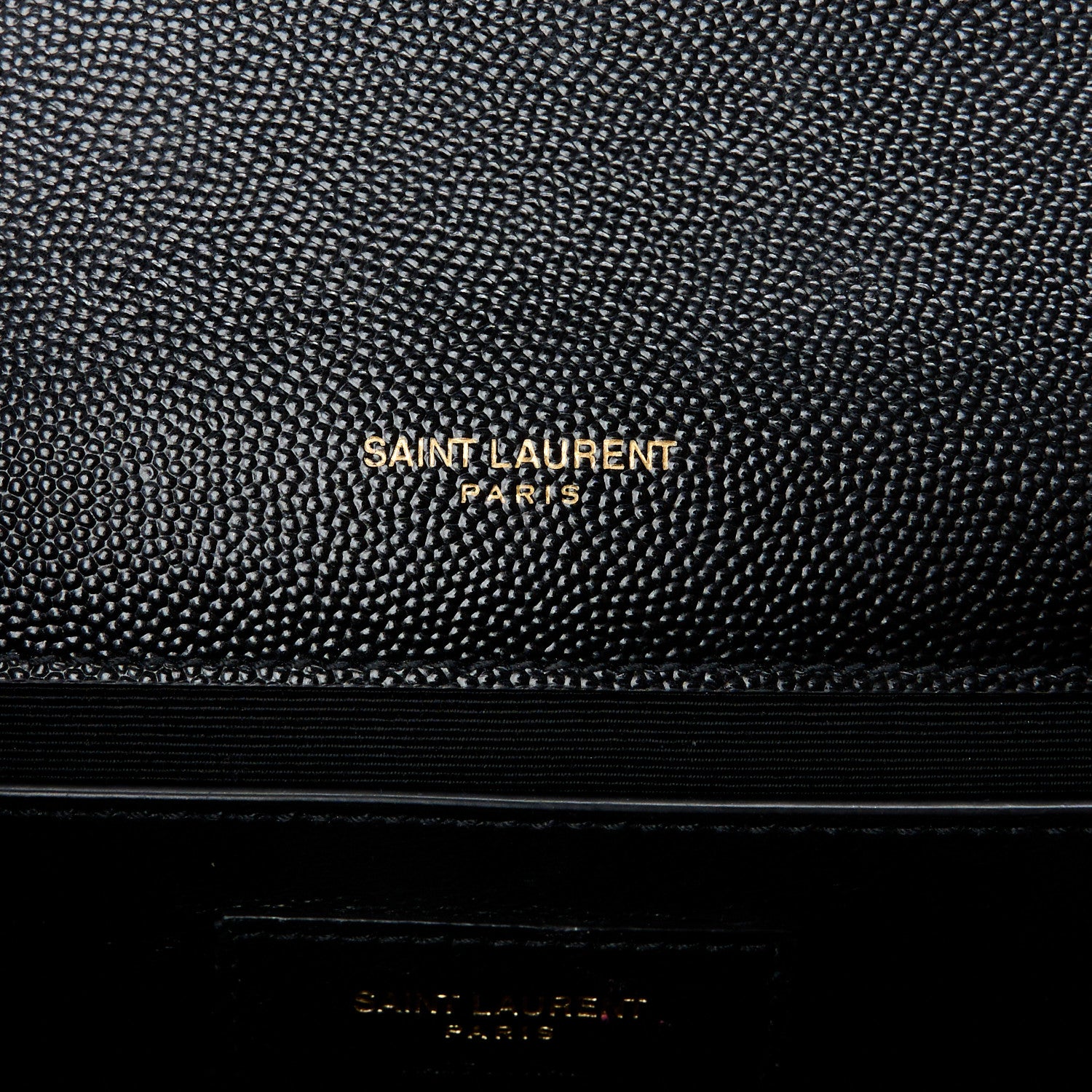 Saint Laurent Grain De Poudre Medium Classic Monogram Kate Satchel Black 6 of 12