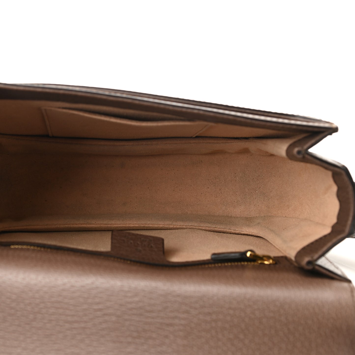 GG Supreme Monogram Web Small Ophidia Flap Messenger Bag Brown