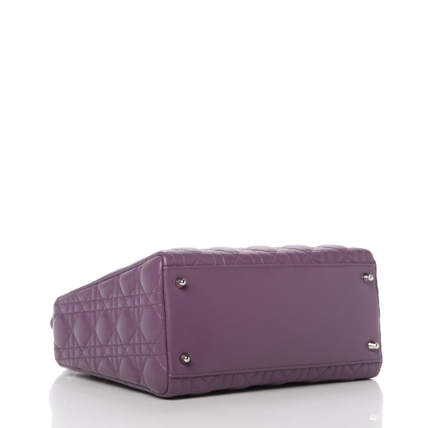 Christian Dior Lambskin Cannage Medium Lady Dior Purple 4 of 11