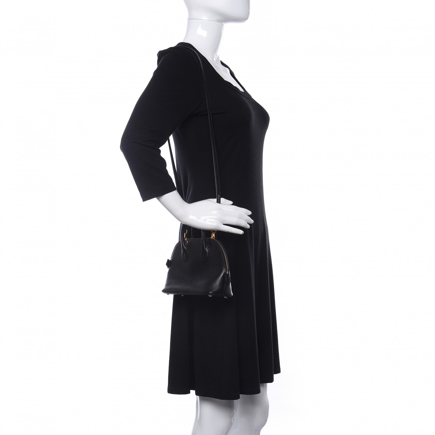 Hermes Chevre Mysore Mini 1923 Bolide Black 2 of 9