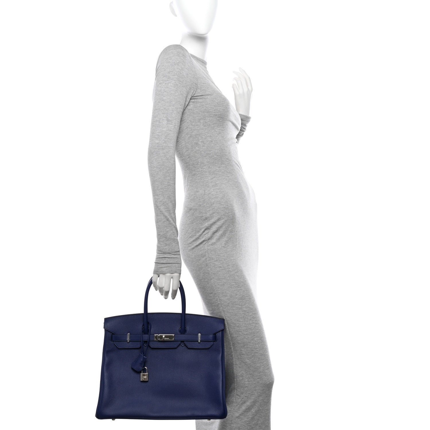 Hermes Epsom Birkin 35 Bleu Encre 2 of 13