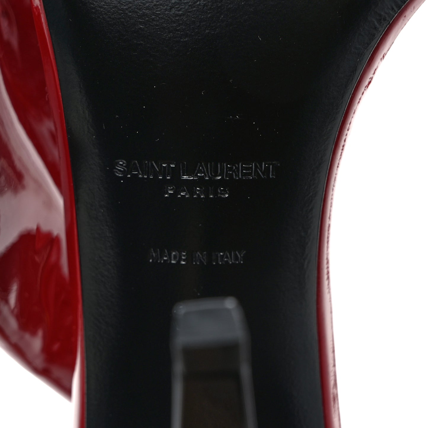 Patent Calfskin Freja 105 Bow Sandals 37 Rouge Eros
