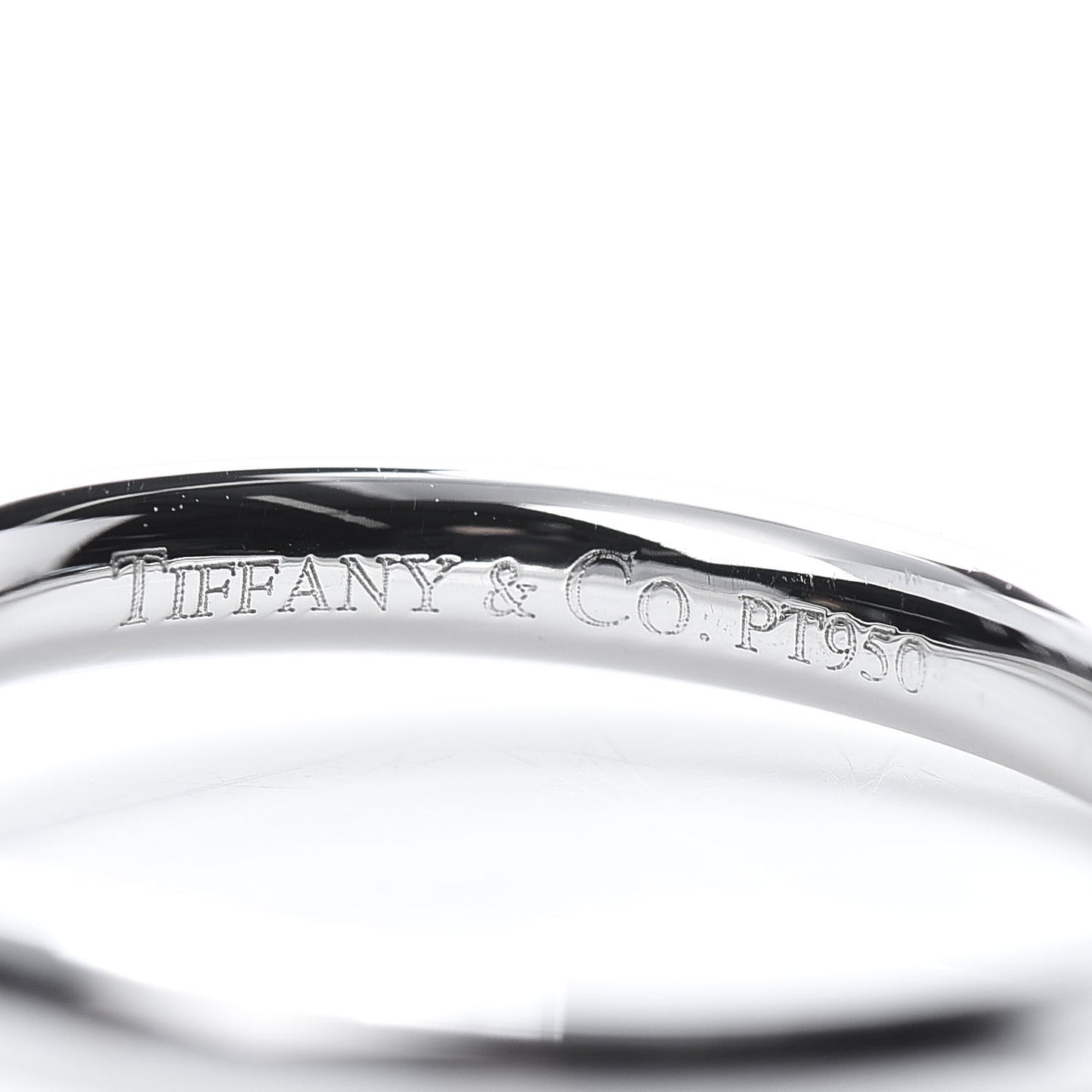Platinum Diamond Elsa Peretti Curved Wedding Band Ring 48 4.5