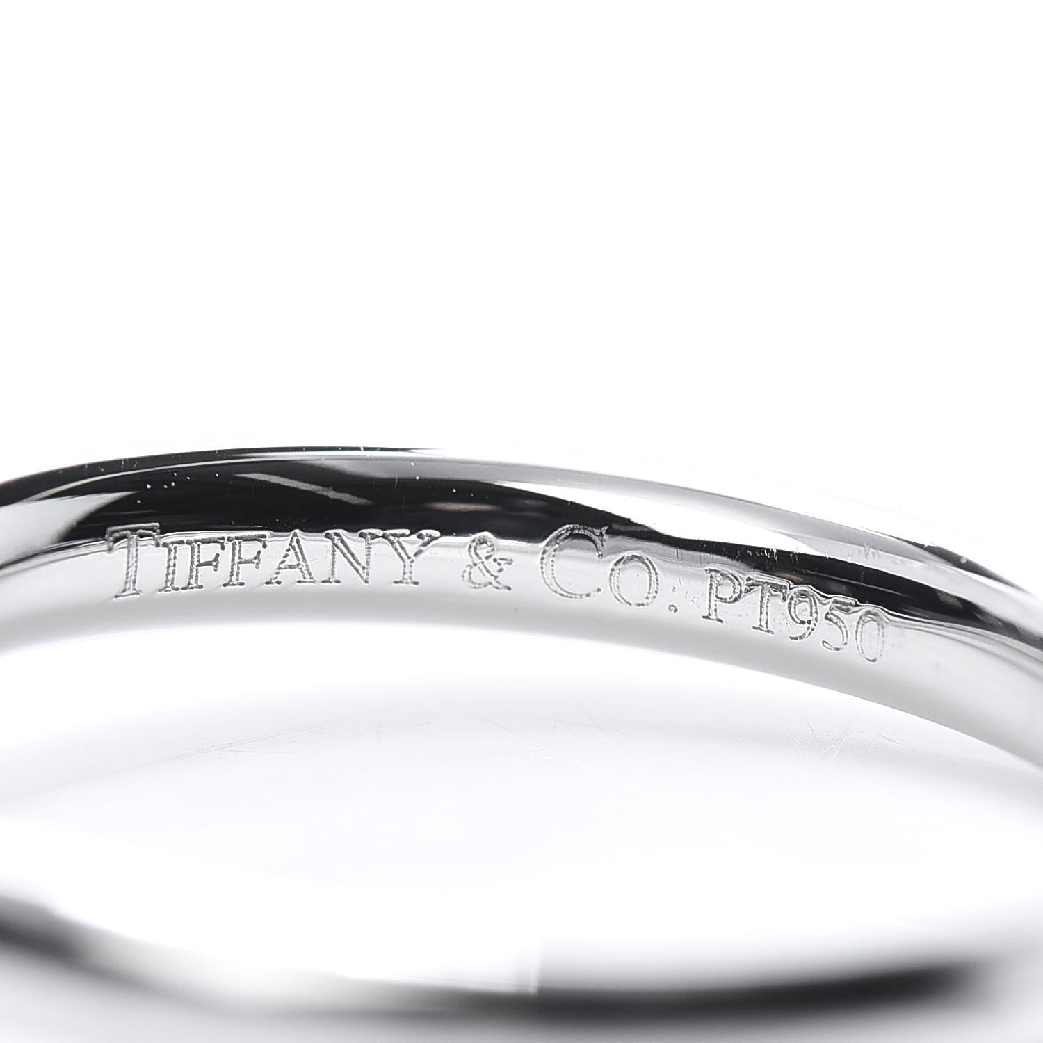 Tiffany Platinum Diamond Elsa Peretti Curved Wedding Band Ring 48 4.5 6 of 6