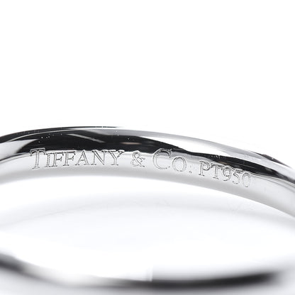 Tiffany Platinum Diamond Elsa Peretti Curved Wedding Band Ring 48 4.5 6 of 6