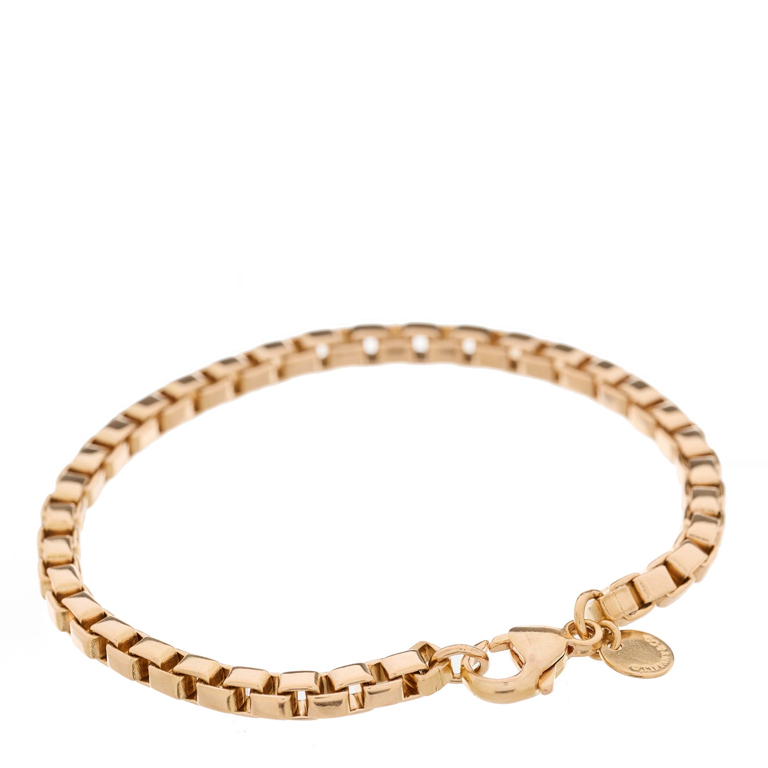 Tiffany 18K Rose Gold Venetian Link Bracelet 3 of 5