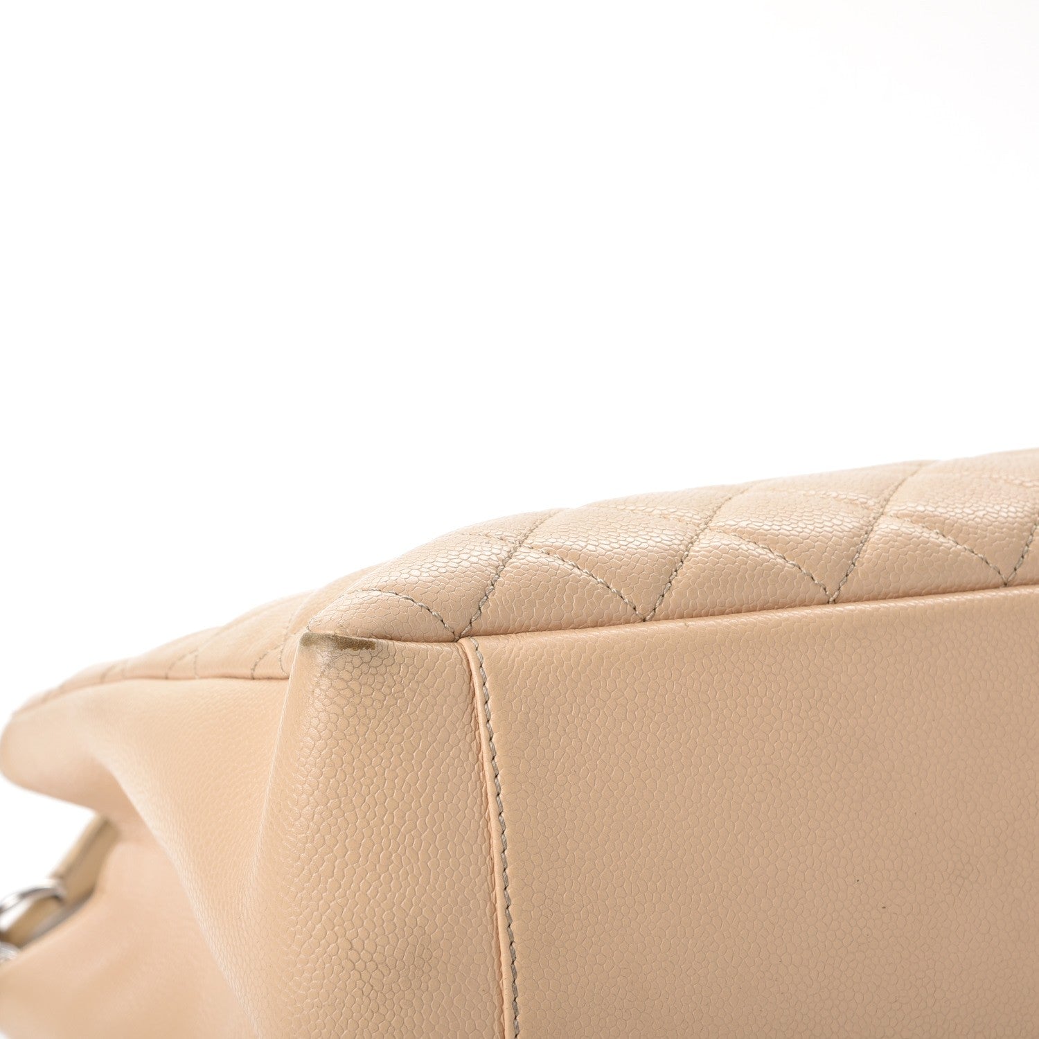 Chanel Caviar Quilted Grand Shopping Tote GST Beige Clair 16 of 33