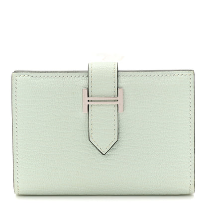 Hermes Chevre Mysore Bearn Card Holder Wallet Vert Peppermint 1 of 7