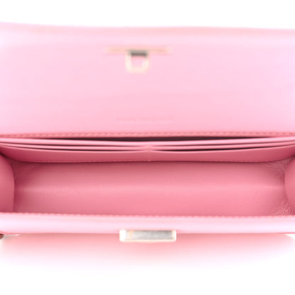 Balenciaga Calfskin Stripe Embossed Gossip Chain Bag XS Candy Pink 5 of 15