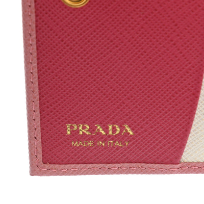 Prada Saffiano Colour Metal Bi-Fold Wallet Petalo 6 of 7