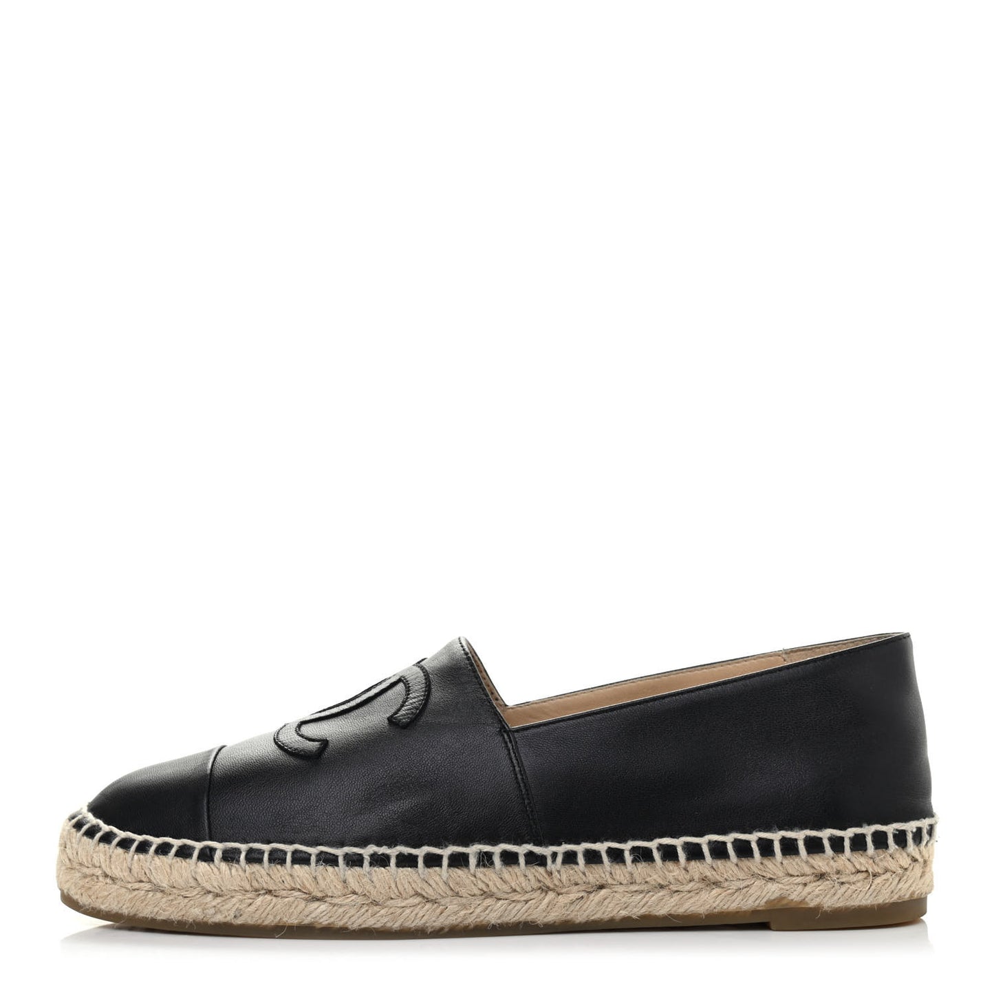 Lambskin CC Espadrilles 39 Black