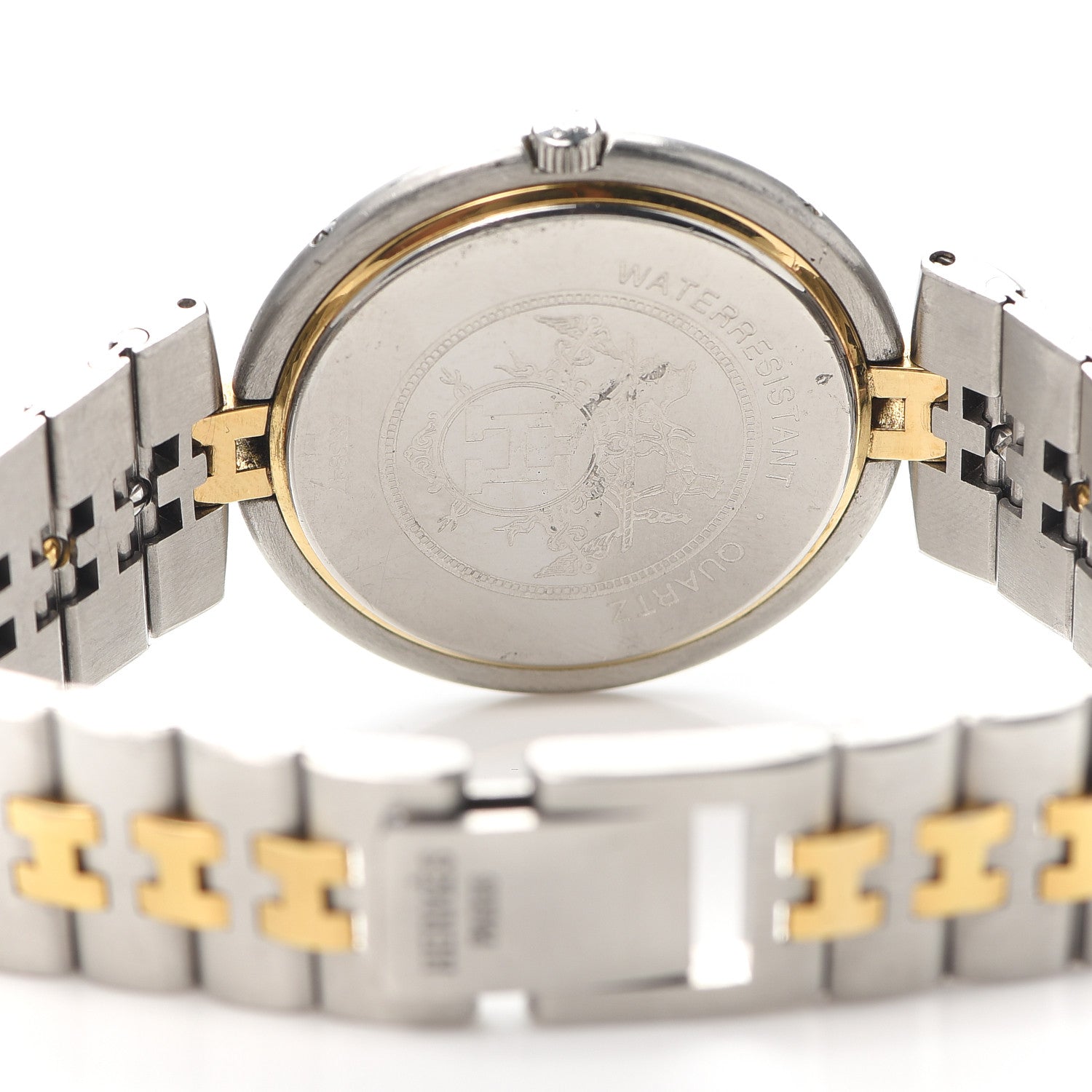 Hermes Stainless Steel 33mm Profile Quartz Watch Gold 4 of 4