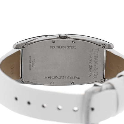 Tiffany Stainless Steel Satin 22mm Gemea Quartz Watch White 4 of 7