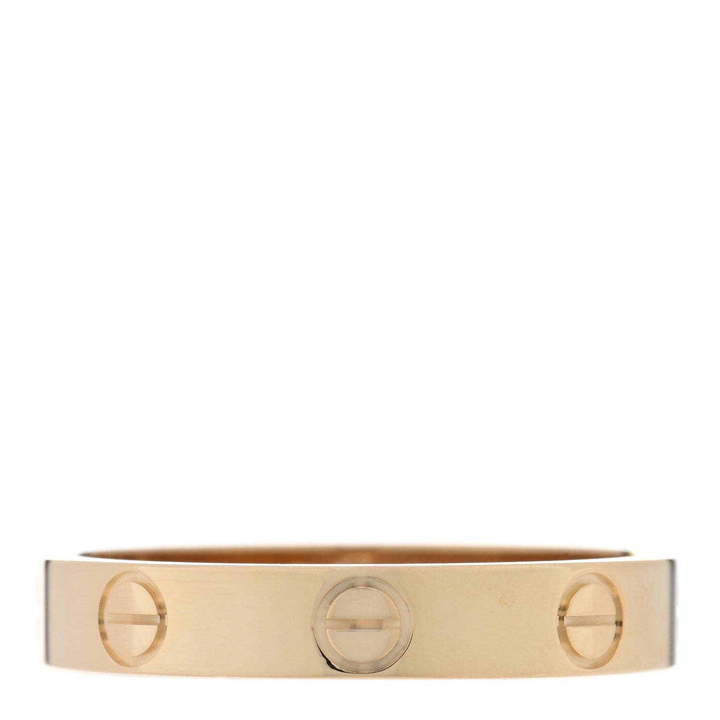 18K Yellow Gold 3.5mm LOVE Wedding Band Ring 55 7.25