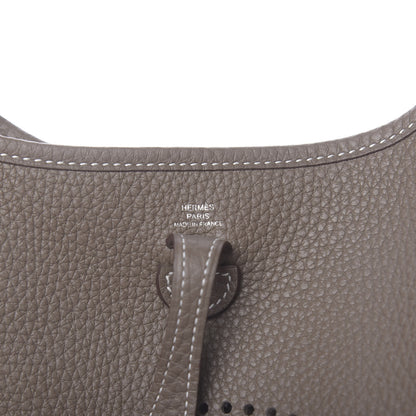 Hermes Taurillon Clemence Amazone Evelyne TPM Etoupe Bleu Indigo 6 of 11