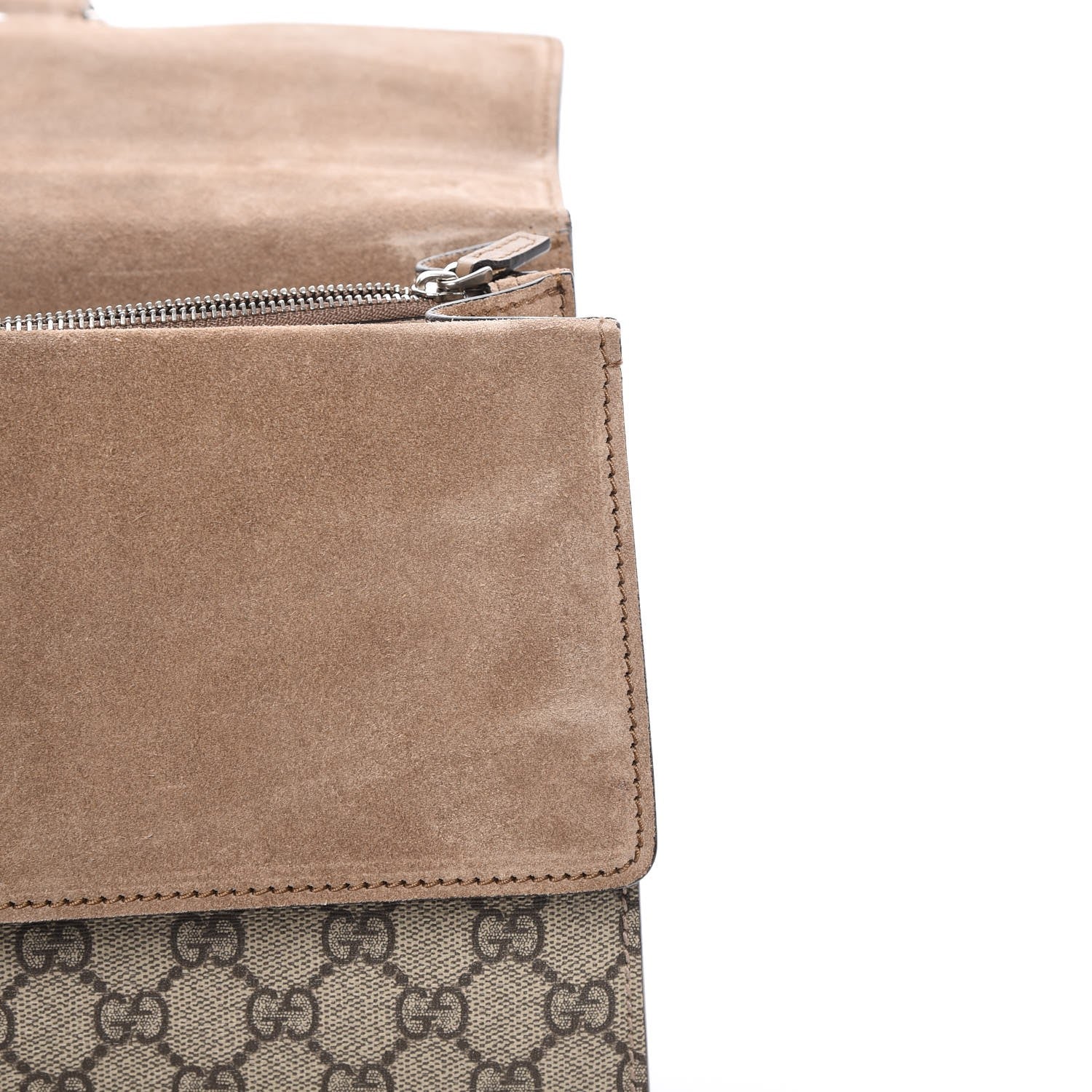 Gucci GG Supreme Monogram Medium Dionysus Shoulder Bag Taupe 10 of 11