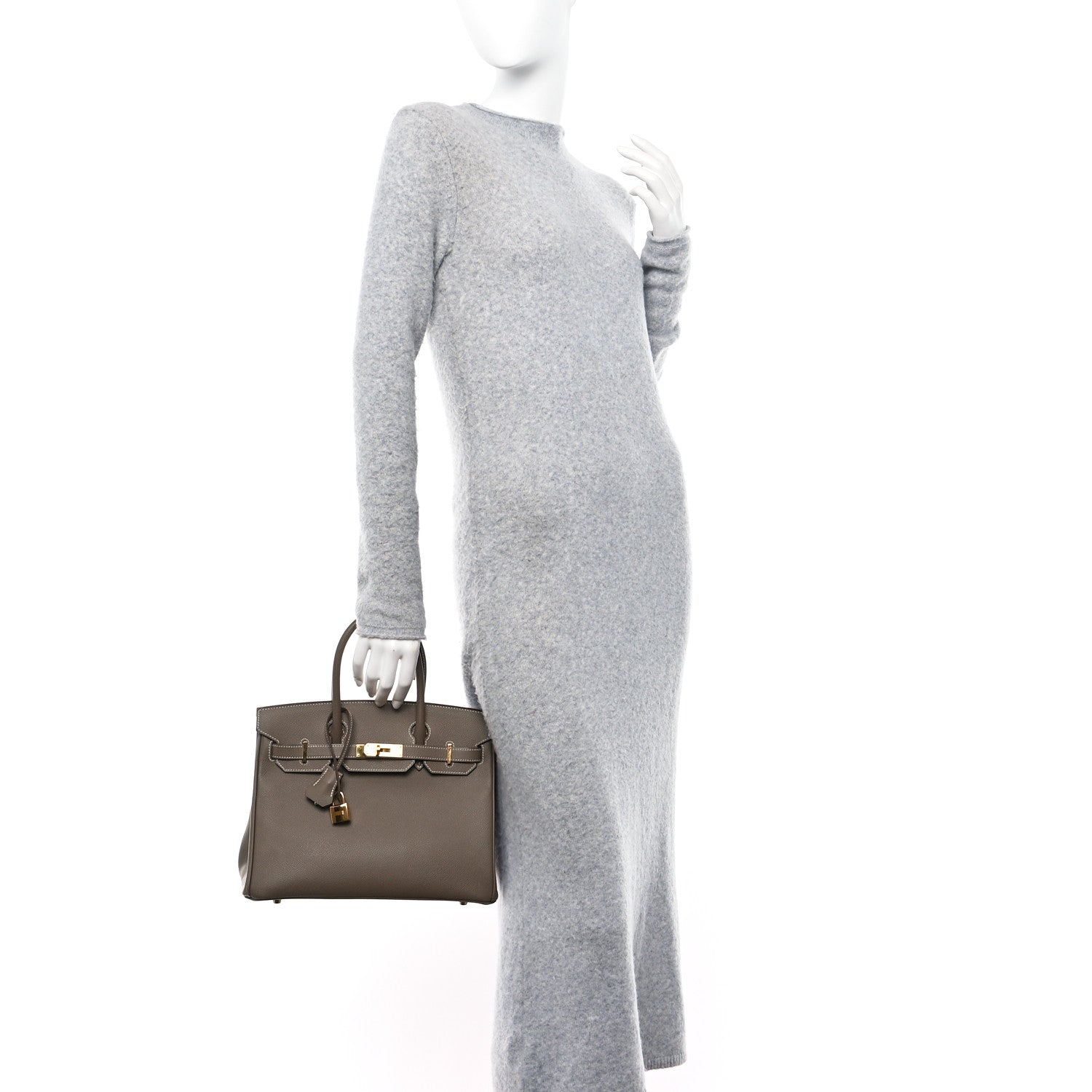 Hermes Epsom BIRKIN 30 Etoupe 2 of 10