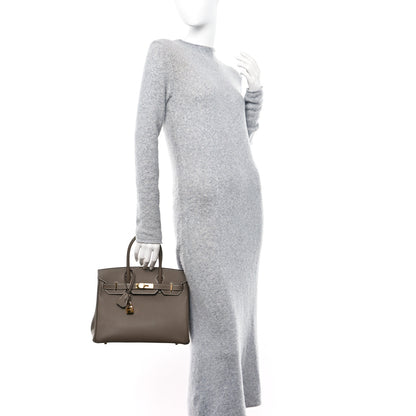 Hermes Epsom BIRKIN 30 Etoupe 2 of 10