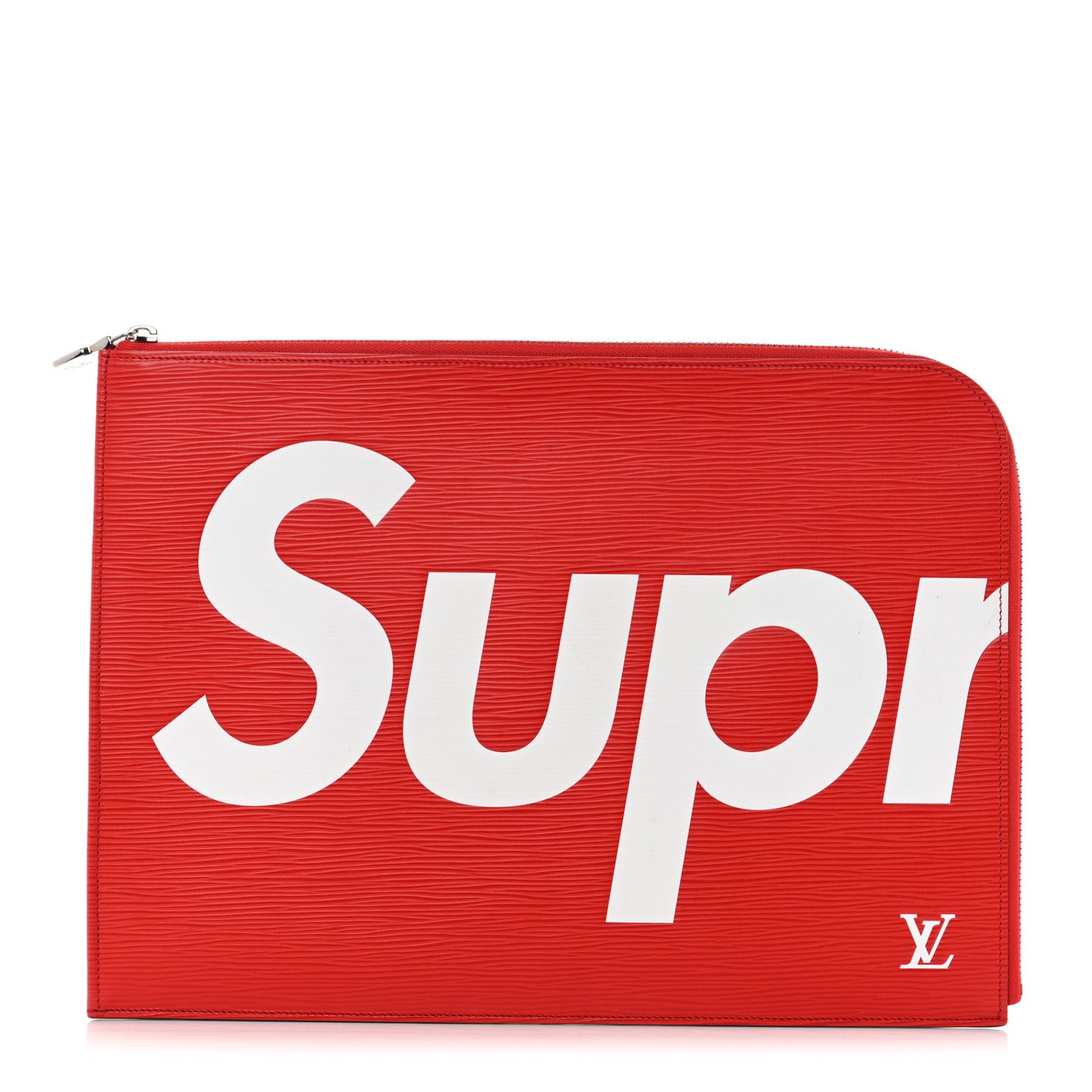 X SUPREME Epi Pochette Jour GM Red