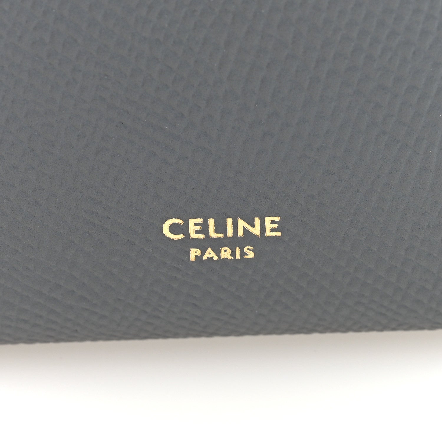 Celine Grained Calfskin Medium Multifunction Strap Wallet Grey 6 of 6