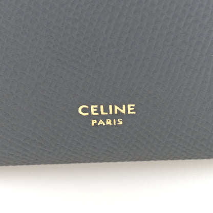 Celine Grained Calfskin Medium Multifunction Strap Wallet Grey 6 of 6