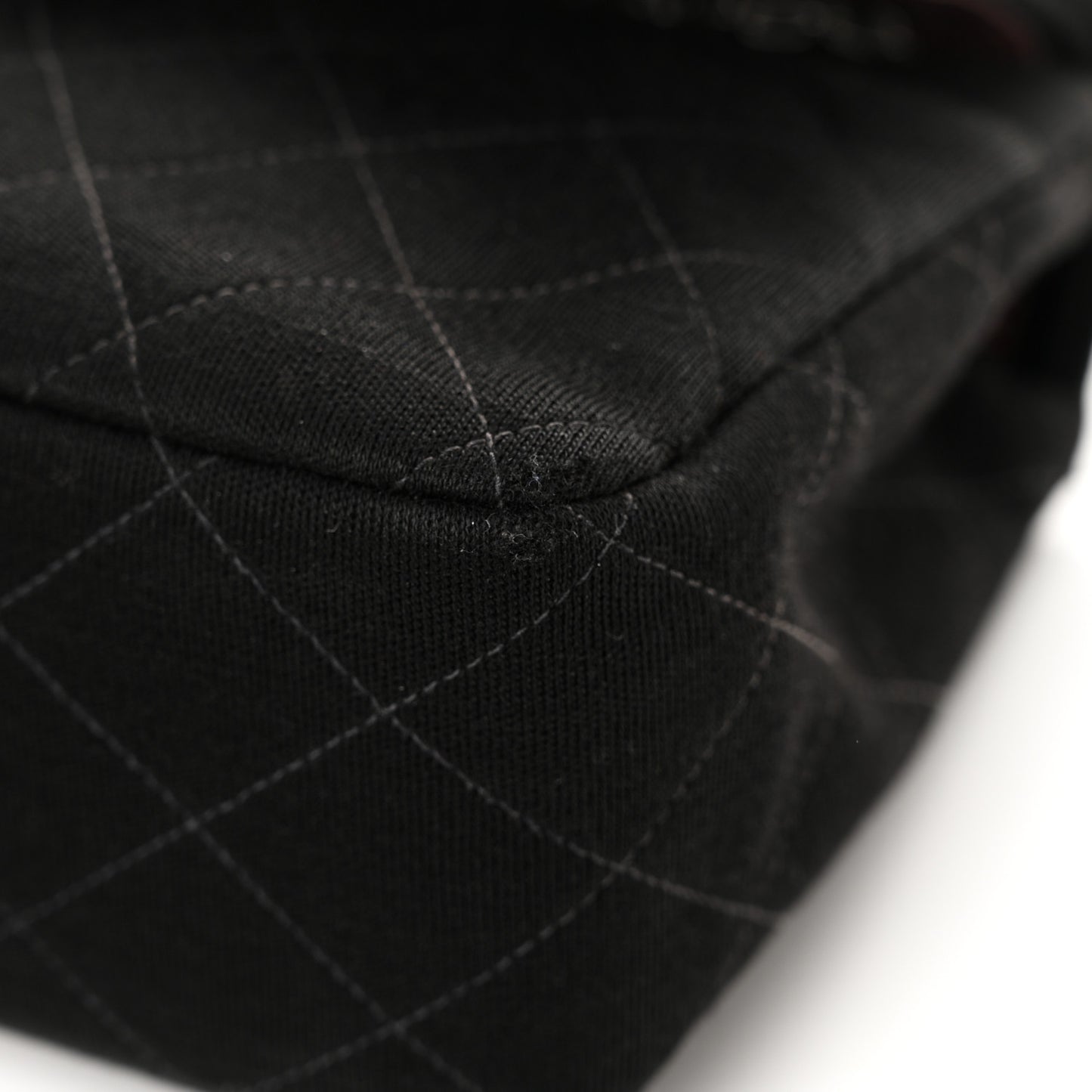 Jersey Quilted Medium Double Flap Black