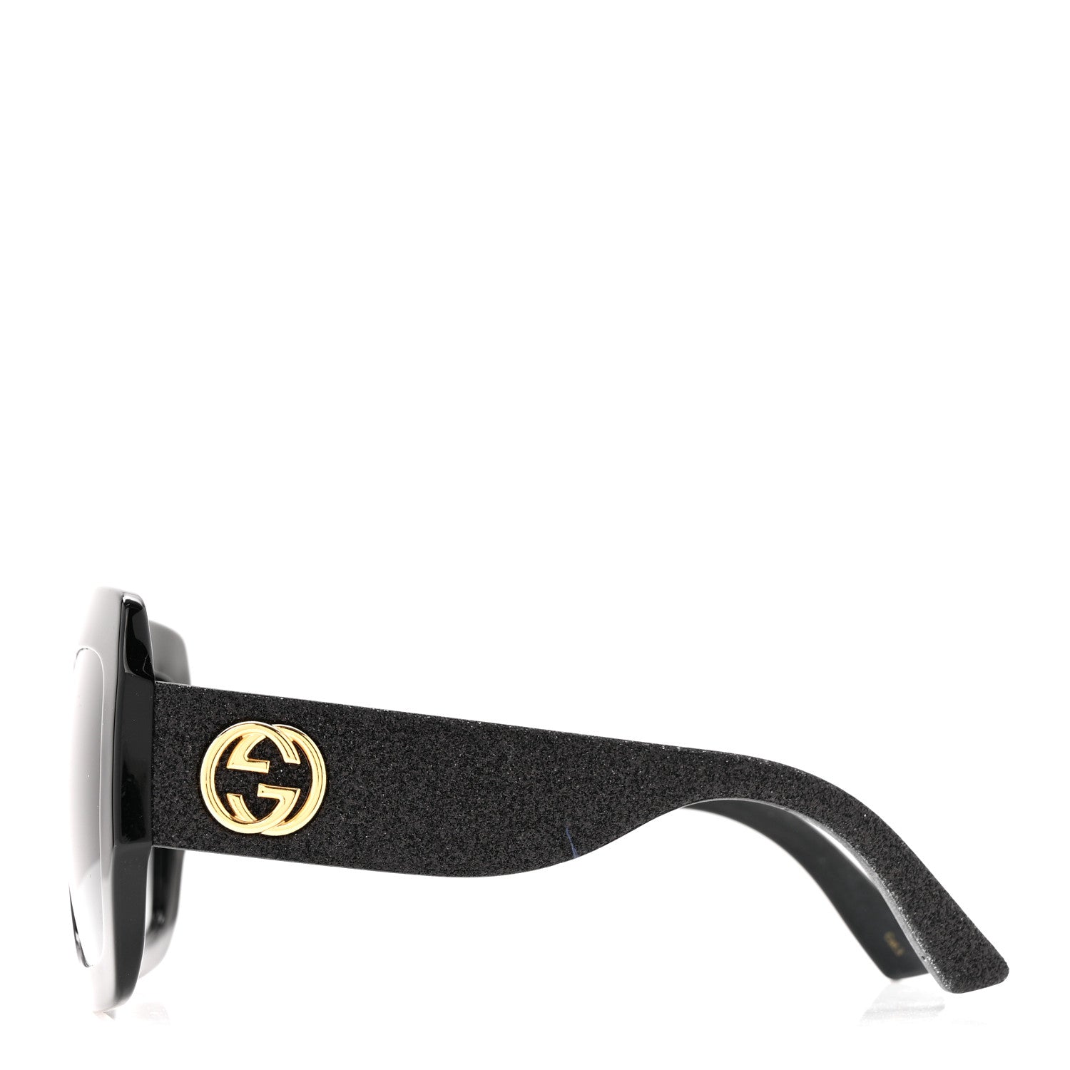 Gucci Square Frame GG0102S Sunglasses Glitter Black 3 of 8