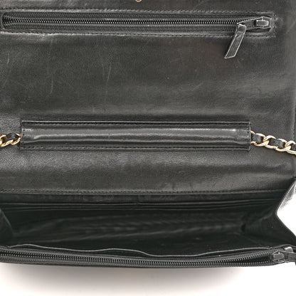 Chanel Caviar Timeless CC Wallet On Chain WOC Black 5 of 12