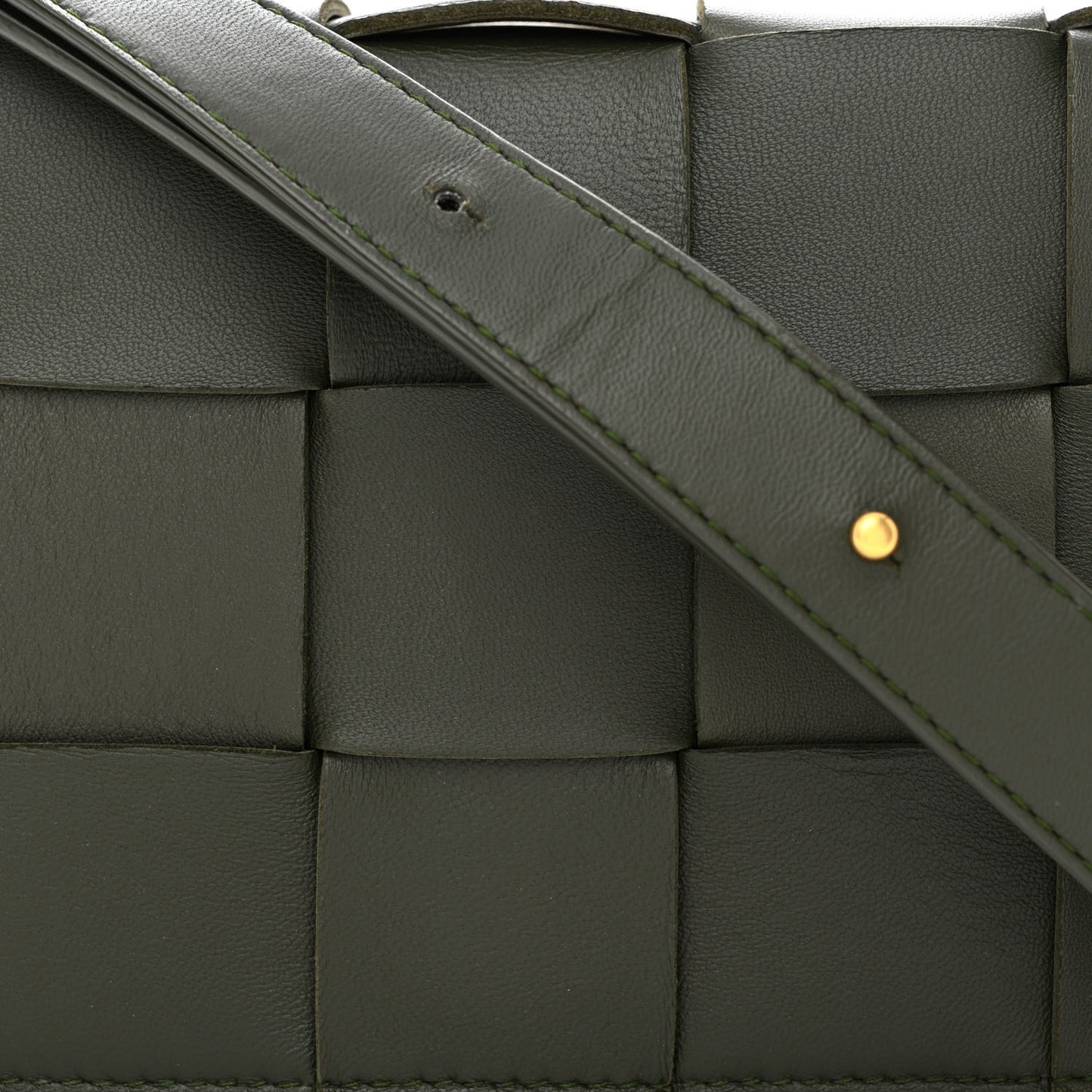 Lambskin Maxi Intrecciato Cassette Crossbody Bag Camping