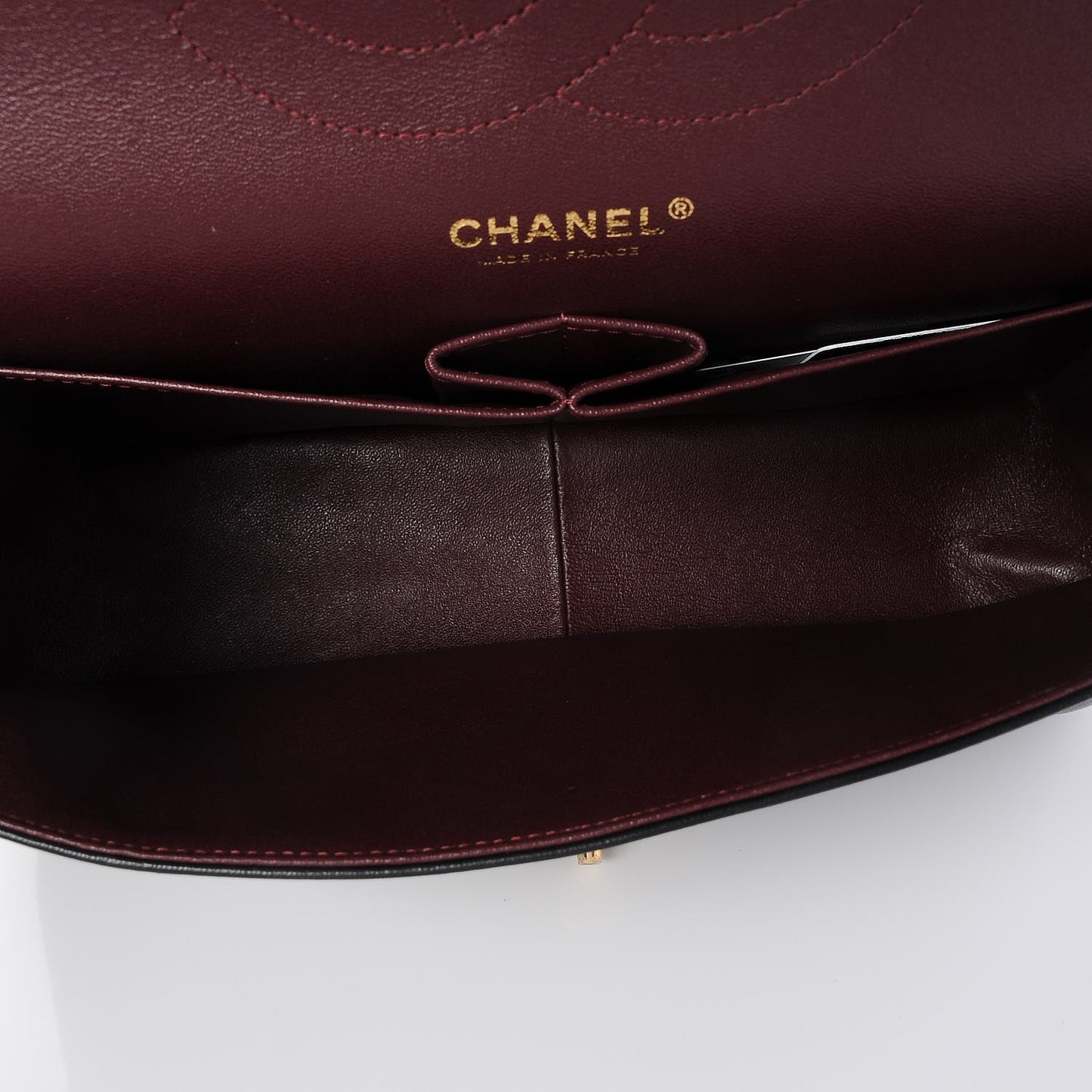 Lambskin Quilted Jumbo Double Flap Black