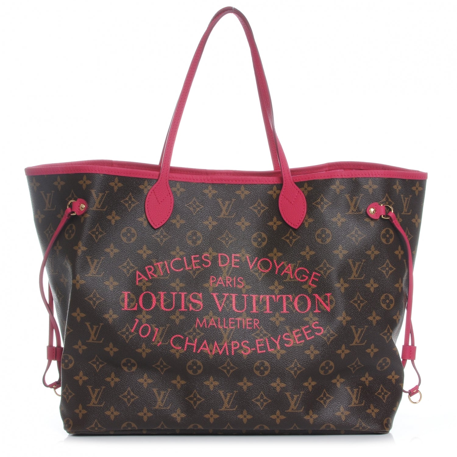 Louis Vuitton Monogram Articles de Voyage Ikat Neverfull GM Rose Indien 1 of 7
