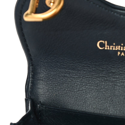 Christian Dior Oblique Saddle Card Holder Blue 11 of 13