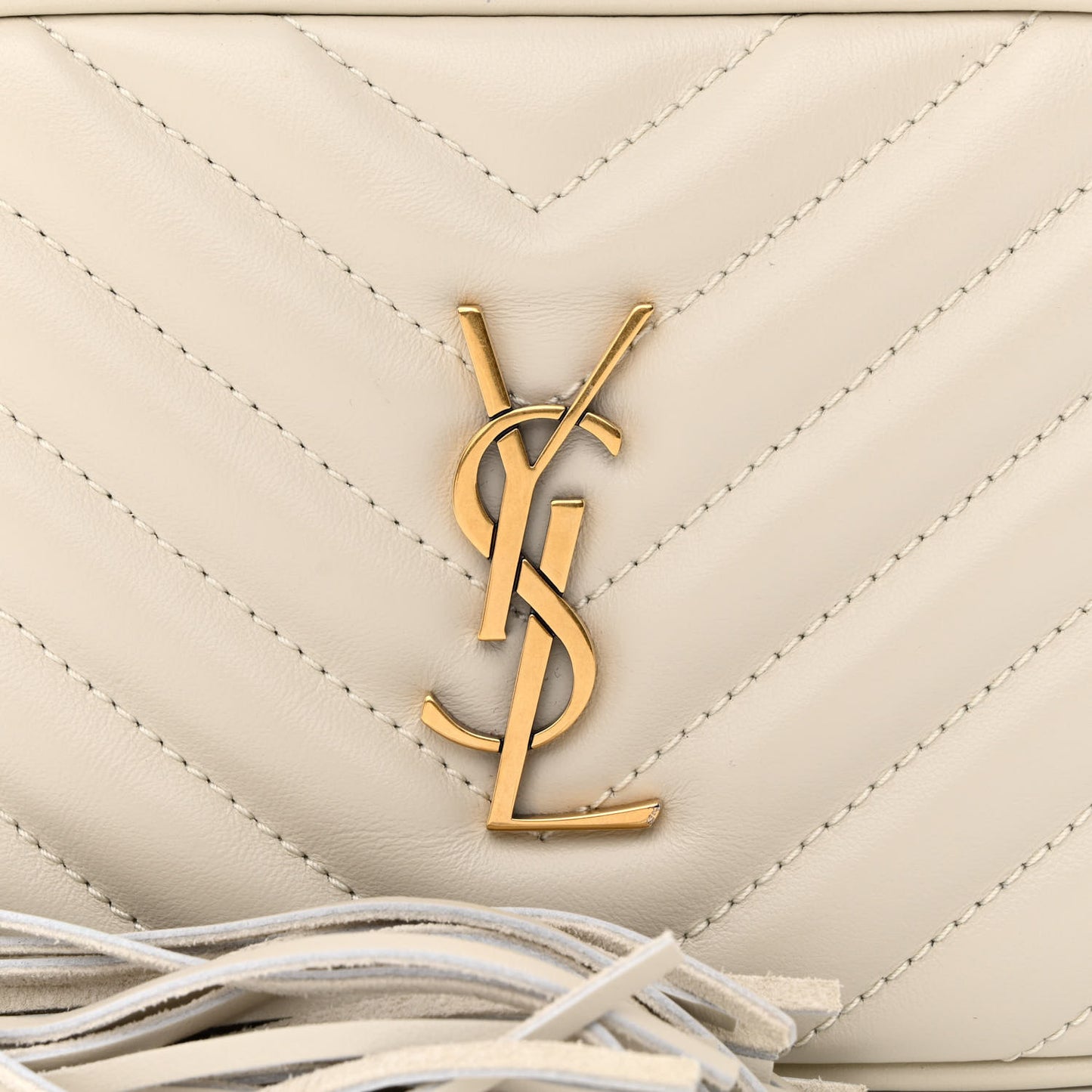 Calfskin Matelasse Monogram Lou Belt Bag Ivory