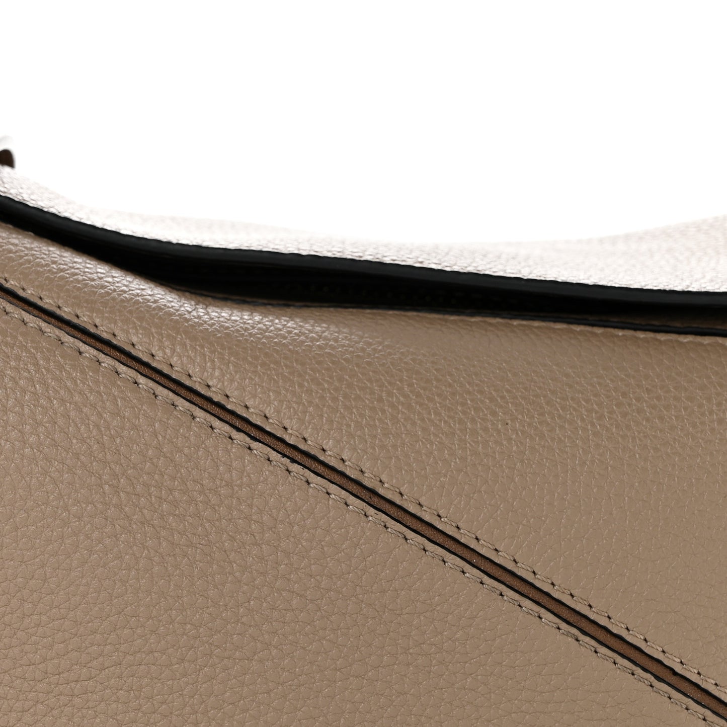 Grained Calfskin Small Puzzle Bag Sand Mink