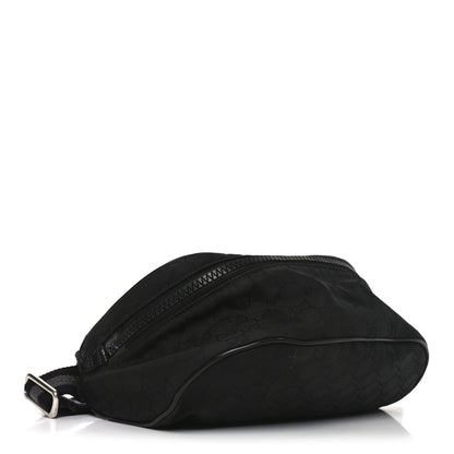 Gucci Nylon Monogram Fanny Pack Belt Bag Black 3 of 9